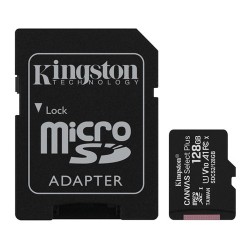 Kingston Canvas Select Plus 128GB UHS-I MicroSDXC Memory Card Kingston Canvas Select Plus 128GB UHS-I MicroSDXC Memory Card