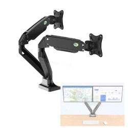 Kaloc DS110-2 17-33 Inch Dual Monitor Arm Gas-Strut Flexi Desk Mount Stand Kaloc DS110-2 17-33 Inch Dual Monitor Arm Gas-Strut Flexi Desk Mount Stand