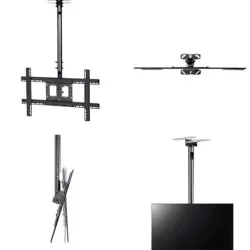 KALOC KLC-T70-15 TV Wall Bracket Universal Ceiling Mount 32 -70 (Black)