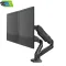 Kaloc KLC V28 17- 26 Inch Double ARM Monitor/TV Desktop Mount Stand With Cable Management System