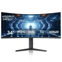 KOORUI 34E6UC 34 Inch 165Hz WQHD Curved Gaming Monitor