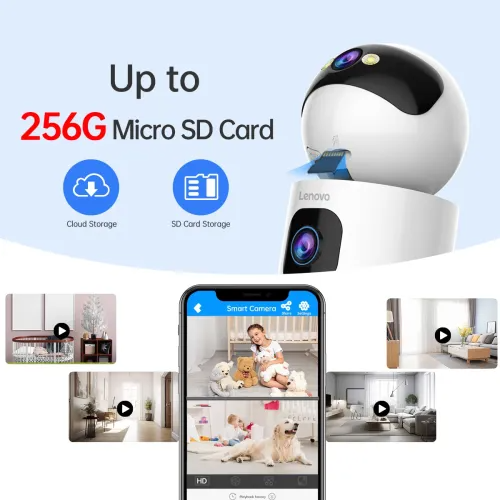 Lenovo XW1-U 3MP Dual Lens Pan & Tilt WiFi Camera