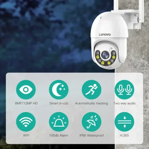 Lenovo X5T 3MP Pan & Tilt WiFi Camera