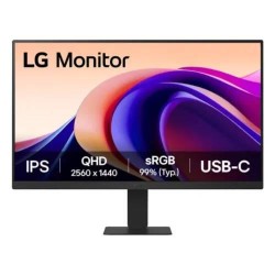 LG 24U631A-B 24-inch QHD IPS 100Hz Monitor with HDR10 and USB Type-C 15W PD