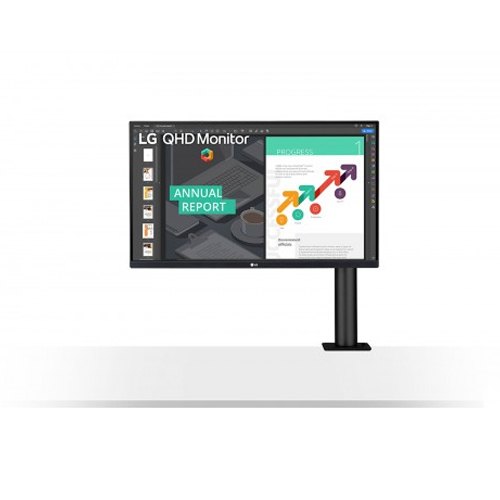 LG 27QN880 27 Inch 2K QHD IPS Ergo Black Monitor