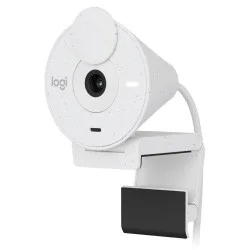 Logitech BRIO 300  Webcam with auto light correction, noise-reducing mic, 1080p, OFF WHITE