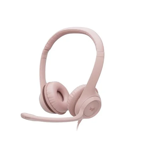 Logitech H390 Stereo USB Rose Headset with Microphone