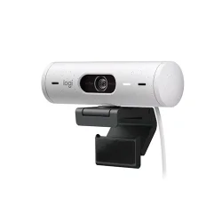 Logitech Brio 500 HDR Webcam with Show Mode, 1080p, OFF-WHITE, 1Y