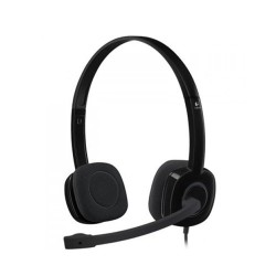 Logitech H151 Single 3.5mm Jack Noise-Cancelling Mic Stereo Black Headset Logitech H151 Single 3.5mm Jack Noise-Cancelling Mic Stereo Black Headset