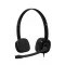 Logitech H151 Single 3.5mm Jack Noise-Cancelling Mic Stereo Black Headset
