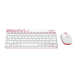 Logitech MK240 White Wireless Keyboard and Mouse Combo