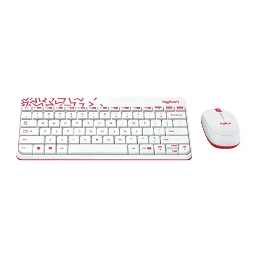 Logitech MK240 White Wireless Keyboard and Mouse Combo