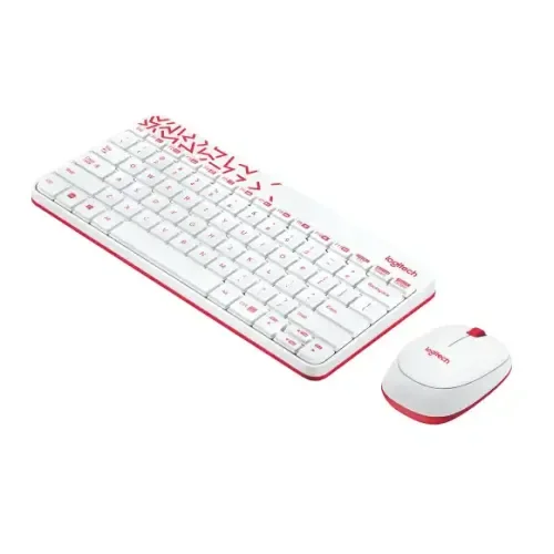 Logitech MK240 White Wireless Keyboard and Mouse Combo