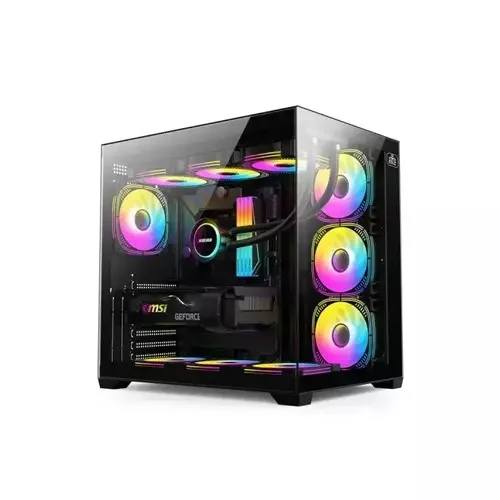 Monarch City Ranger X7 ARGB Mid-Tower ATX Desktop Case Black