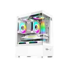 MONARCH ICE COOLER X5 ARGB Desktop Gaming Case (White)