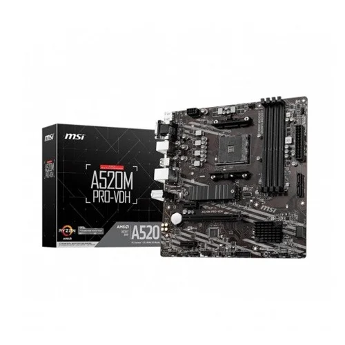 MSI A520M PRO-VDH AMD AM4 Micro-ATX Motherboard