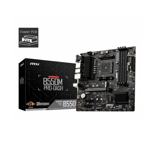 MSI B550M PRO-DASH AM4 Micro-ATX Motherboard