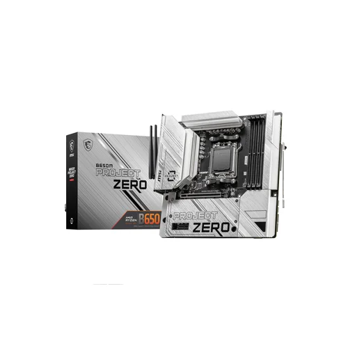 MSI B650M PROJECT ZERO AM5 m-ATX Motherboard
