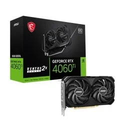 MSI GeForce RTX 4060 Ti VENTUS 2X BLACK 8G OC GDDR6 Graphics Card