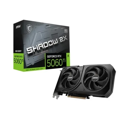 MSI GeForce RTX 5060 Ti 8G SHADOW 2X OC PLUS 8GB GDDR7 Graphics Card
