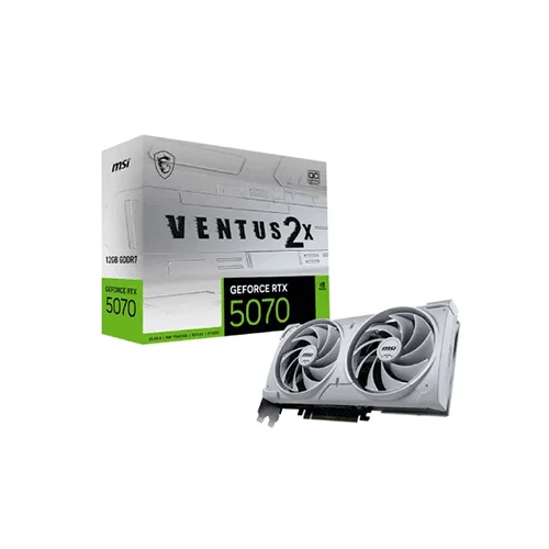 MSI GeForce RTX 5070 12G VENTUS 2X OC White GDDR7 Graphics Card
