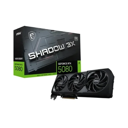 MSI GeForce RTX 5080 16GB SHADOW 3X OC GDDR7 Graphics Card