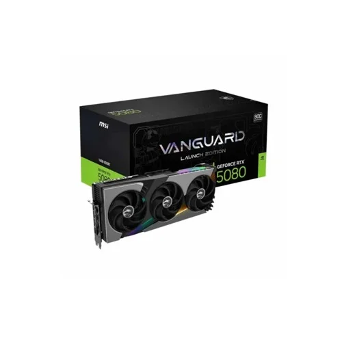 MSI GeForce RTX 5080 16G VANGUARD SOC LAUNCH EDITION 16GB GDDR7 Graphics Card