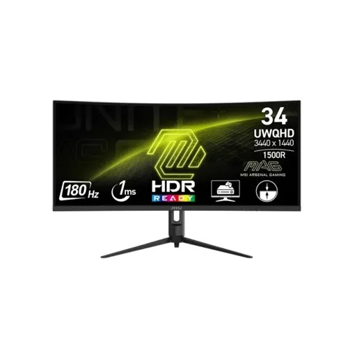 MSI MAG 342CQR E2 34 inch UWQHD 180Hz VA Curved Gaming Monitor