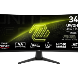 MSI MAG 346CQ 34-inch LCD 180Hz UWQHD VA Curved Gaming Monitor