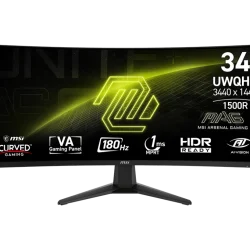 MSI MAG 346CQ 34-inch LCD 180Hz UWQHD VA Curved Gaming Monitor