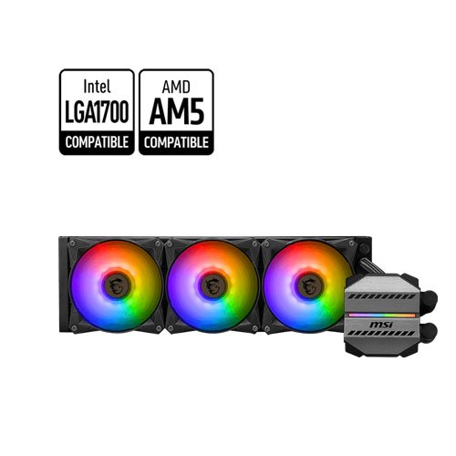 MSI MAG CORELIQUID M360 Black AIO RGB CPU Liquid Cooler