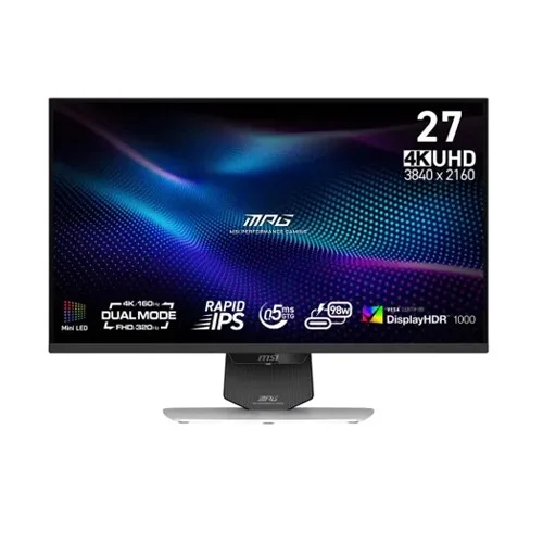 MSI MPG 274URDFW E16M 27" 320Hz 4K FHD Rapid IPS Dual Mode Gaming Monitor
