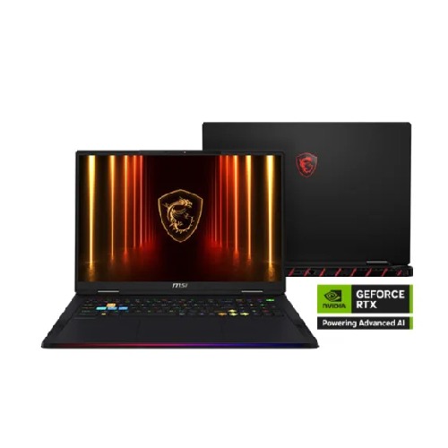 MSI Raider 18 HX AI A2XWIG Core Ultra 9 200HX RTX 5080 16GB Graphics 18 inch UHD+ MiniLED 120Hz Gaming Laptop