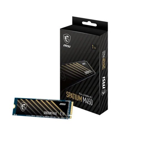 MSI SPATIUM M450 1TB PCIe 4.0 NVMe M.2 SSD
