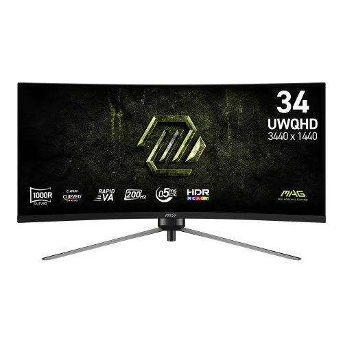 MSI MAG 345CQR E20 34-INCH 200Hz UWQHD Curved Gaming Monitor