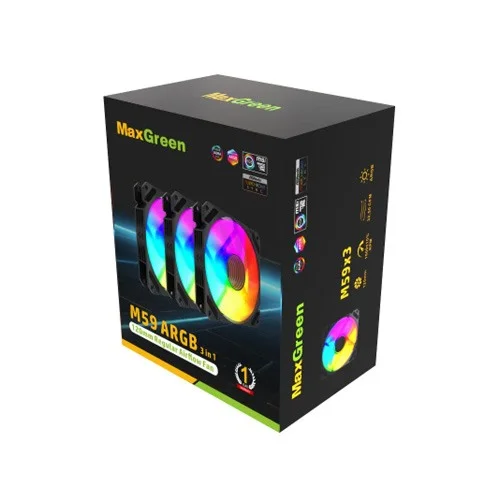 MaxGreen M59 ARGB 3 in 1 120mm Casing Fan