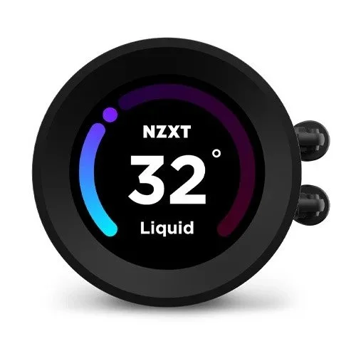 NZXT Elite 360 RGB 360mm AIO liquid cooler With RGB Controller and RGB Fans (Black)