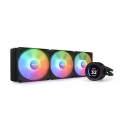 NZXT Elite 360 RGB 360mm AIO liquid cooler With RGB Controller and RGB Fans (Black)