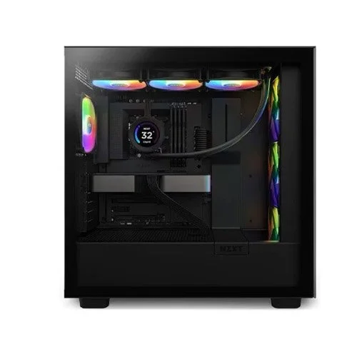 NZXT Elite 360 RGB 360mm AIO liquid cooler With RGB Controller and RGB Fans (Black)