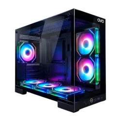 OVO Halo Series Mid Tower ARGB Gaming Casing