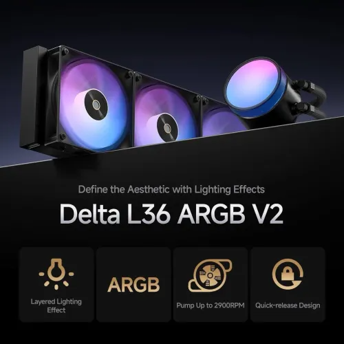 Ocypus Delta L36 BK ARGB V2 360mm AIO Liquid CPU Cooler