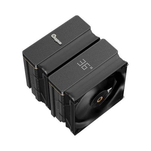 Ocypus Iota A62 BK Dual Tower Air CPU Cooler With Display