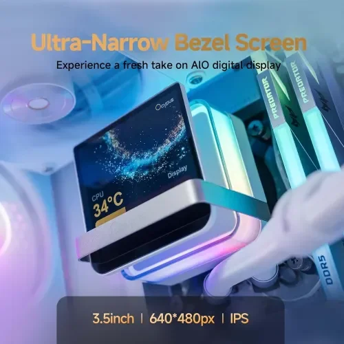 Ocypus SIGMA L36 PRO WH 360mm AIO Liquid CPU Cooler With Display