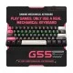 ONIKUMA G55 61 Keys RGB Colorful Lighting Wired Gaming Mechanical Keyboard