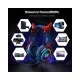 Onikuma X10 Ox Horn RGB Wired Professional Gaming Headset with Noise Cancellation Microphone (Black Red)