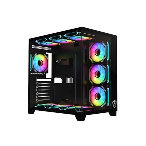 PC POWER ICEBERG V3 GAMING CASE WITH 650W PSU & 10 ARGB (BLACK)