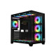PC POWER ICEBERG V3 GAMING CASE WITH 650W PSU & 10 ARGB (BLACK)