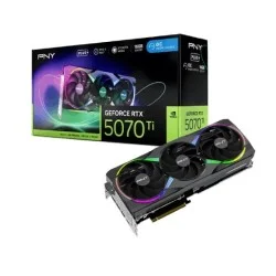 PNY GeForce RTX 5070 Ti Epic-X ARGB OC Triple Fan 16GB GDDR7 Graphic Card