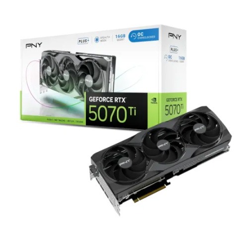 PNY GeForce RTX 5070 Ti OC Plus Triple Fan 16GB GDDR7 Graphic Card PNY GeForce RTX 5070 Ti OC Plus Triple Fan 16GB GDDR7 Graphic Card