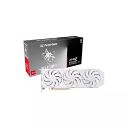PowerColor Hellhound Spectral White AMD Radeon RX 9060 XT 16GB Graphics Card